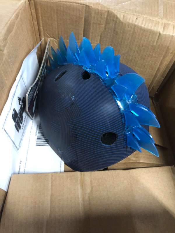 Photo 2 of ***see notes***Krash! Skull Maze Blue LED Bike Helmet, Youth 8+ (54-58cm)