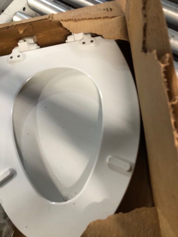 Photo 4 of **MISSING MIDDLE SECTION FOR POTTY TRAINING-MINOR SCRATCH**
MAYFAIR 1888SLOW 000 NextStep2 Toilet Seat with Built-In Potty Training Seat, Slow-Close, 