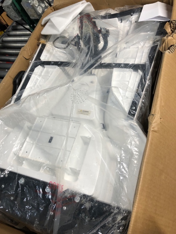 Photo 1 of **PARTS ONLY NON REFUNDABLE NO RETURNS SOLD AS IS ***24V Kids Ride on Drift Car for Kids, Electric Drifting Go-Kart Up to 7.5 mph Variable Speed, Built-in Music,Colorful LED Light,USB,Low-Power Alarm (White, 24V) White 24V
