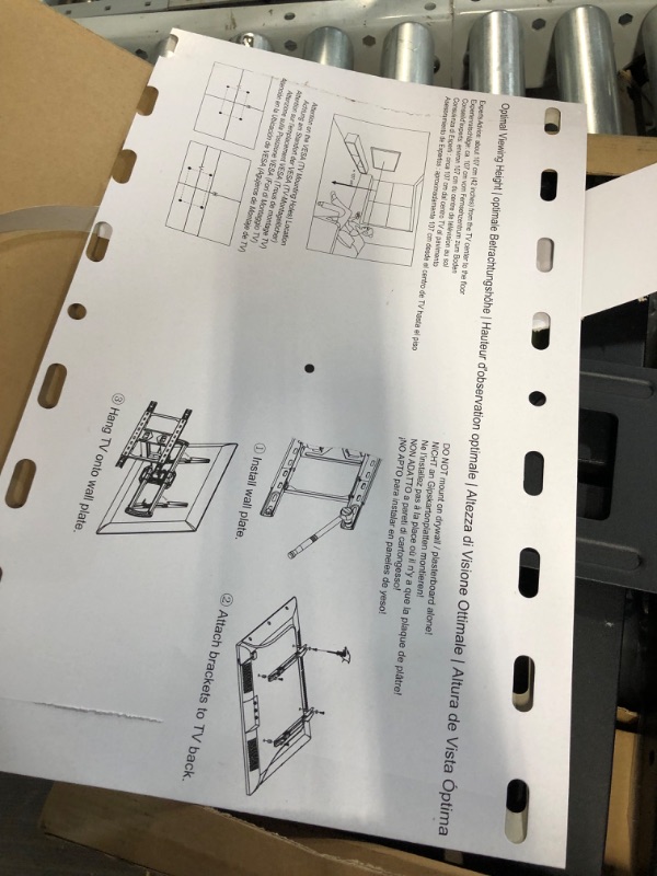 Photo 2 of Mounting Dream TV Wall Mounts TV Bracket for Most 42-70 Inch TVs, UL Listed Premium TV Mount Full Motion with Articulating Arms, Max VESA 600x400mm and 100LBS, Fits 16", 18", 24" Studs, MD2296-24K