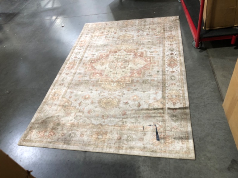 Photo 2 of ***HEAVILY USED - DIRTY - SEE PICTURES***
Loloi II Heidi Collection HEI-02 Area Rug 5' x 7' 6" Sage/Multi Rectangular 0.13" Thick