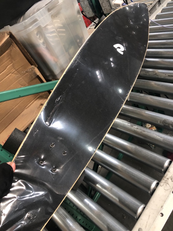 Photo 4 of ***MAJOR DAMAGE - CRACKED - SEE PICTURES***
Retrospec Zed Longboard Skateboard Complete Cruiser | Bamboo & Canadian Maple Wood Cruiser w/ Reverse Kingpin Trucks