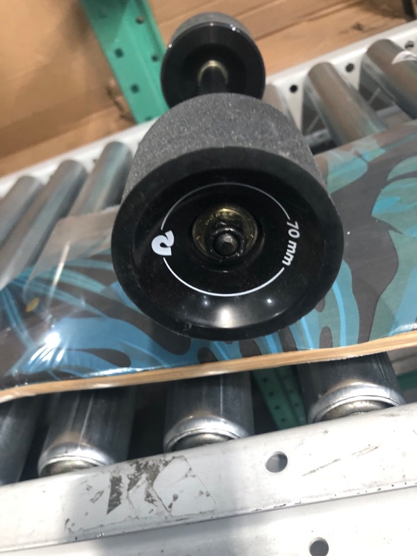 Photo 5 of ***MAJOR DAMAGE - CRACKED - SEE PICTURES***
Retrospec Zed Longboard Skateboard Complete Cruiser | Bamboo & Canadian Maple Wood Cruiser w/ Reverse Kingpin Trucks