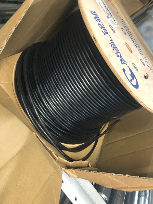 Photo 3 of NewYork Cables Cat6a Plenum Cable 1000ft - Certified 100% Solid Pure Copper Cat 6a Ethernet Cable – 23 AWG, 750 MHz, PoE++ - Unshielded Twisted Pair (UTP) - 10 GB High Speed for Networking & Gaming Black