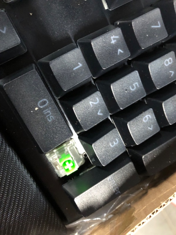 Photo 4 of **missing keys Razer BlackWidow V4 Pro Wired Mechanical Gaming Keyboard: Green Mechanical Switches Tactile & Clicky - Doubleshot ABS Keycaps - Command Dial - Programmable Macros - Chroma RGB -