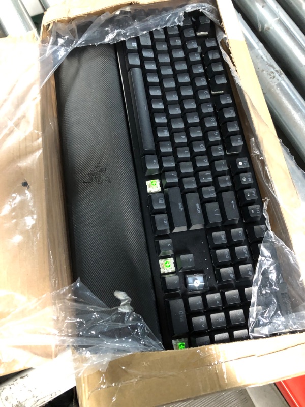 Photo 5 of **missing keys Razer BlackWidow V4 Pro Wired Mechanical Gaming Keyboard: Green Mechanical Switches Tactile & Clicky - Doubleshot ABS Keycaps - Command Dial - Programmable Macros - Chroma RGB -