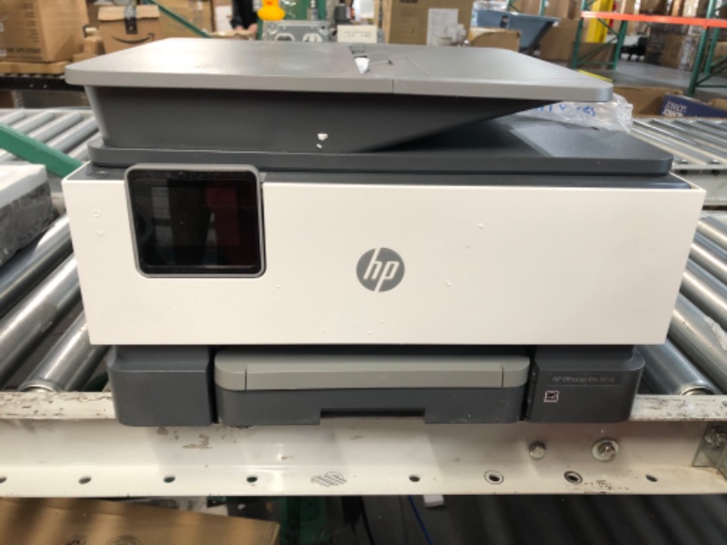 Photo 2 of INK NOT INCLUDED****HP OfficeJet Pro 8034e Wireless Color All-in-One Printer with 1 Full Year Instant Ink,White