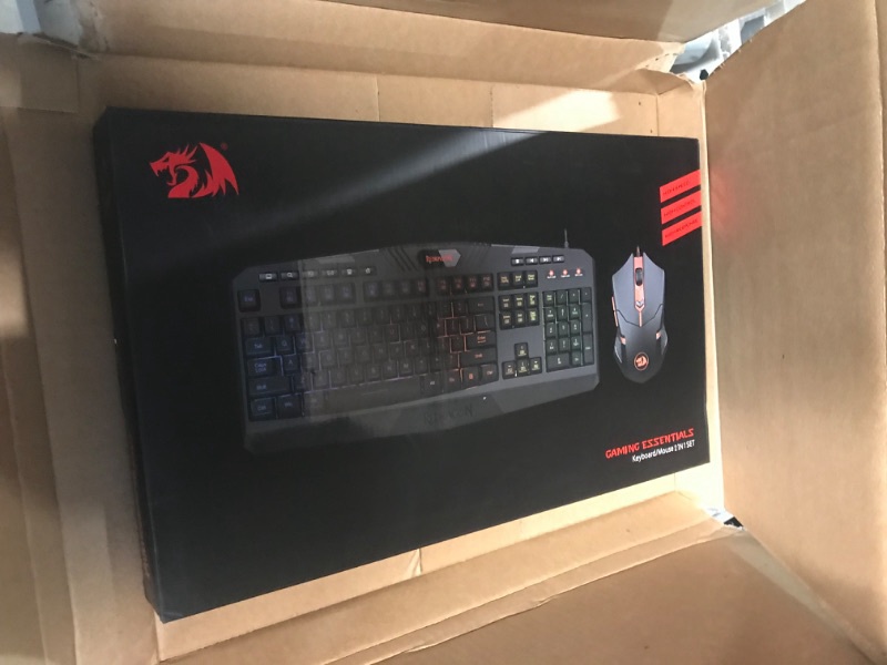 Photo 4 of * some keys do not work * sold for parts *
Redragon S101 Gaming Keyboard, M601 Mouse, RGB Backlit Gaming Keyboard, Programmable Backlit Gaming Mouse, Value Combo Set 