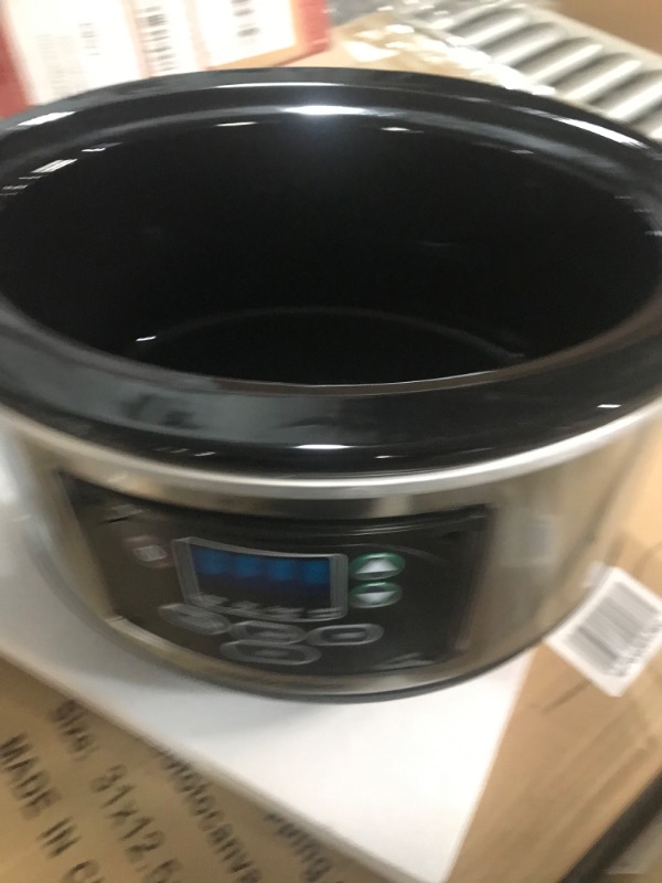 Photo 2 of **NONREFUNDABLE**FOR PARTS OR REPAIR**SEE NOTES**
Hamilton Beach Portable 6-Quart Set & Forget Digital Programmable Slow Cooker with Lid Lock