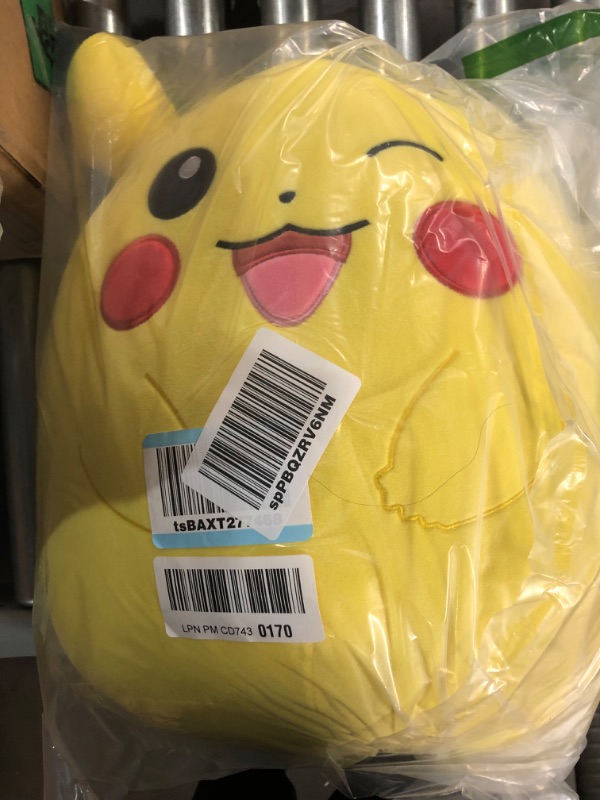 Photo 1 of (USED/FAIR) (BAGGED) Squishmallows Pokemon 14-Inch Pikachu Plush - Add Pikachu to Your Squad, Ultrasoft Stuffed Animal Large Plush, Official Kelly Toy Plush