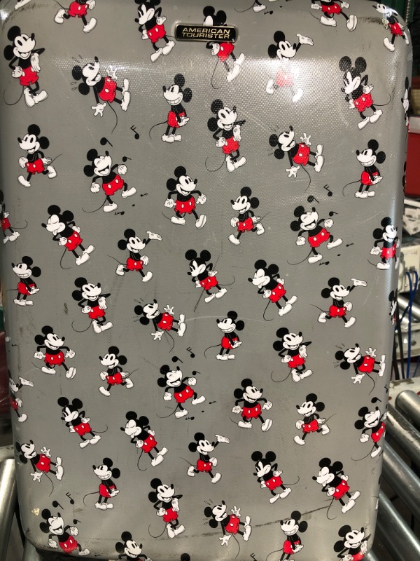 Photo 1 of American Tourister luggage 28 inch minnie mouse head bow gray