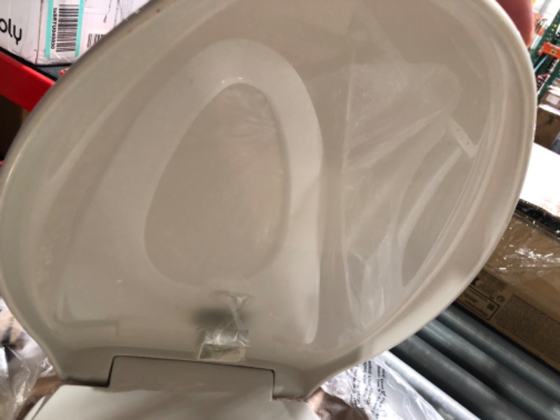 Photo 3 of * used item * see images for damage * 
BEMIS 1200E4 000 Affinity Toilet Seat will Slow Close, Never Loosen and Provide the Perfect Fit