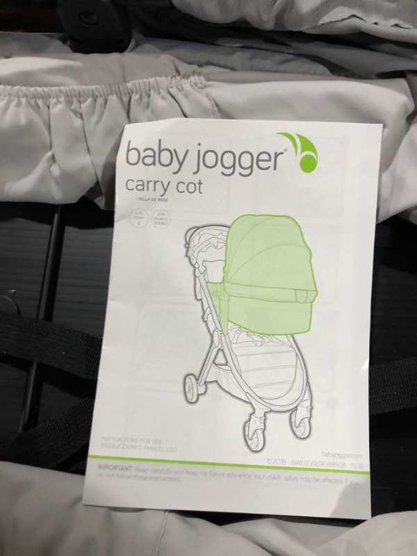 Photo 2 of Baby Jogger City Tour 2 Carry Cot, Slate City Tour 2 Pram Slate