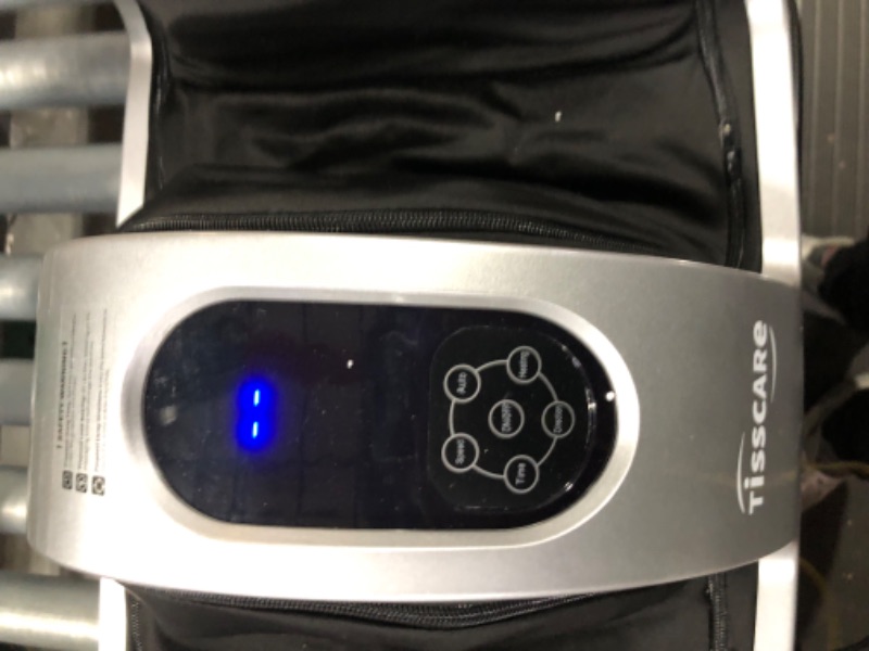 Photo 1 of TISSCARE Shiatsu Massage Foot Massager Machine - Improves Blood Flow Circulation, Deep Kneading & Tissue with Heat /Remote, Neuropathy, Plantar Fasciitis, Diabetics, Pain Relief Silver Gray