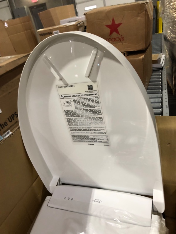 Photo 7 of [FOR PARTS, READ NOTES] NONREFUNDABLE
TOTO SW4736AT40#01 WASHLET+ Electronic Bidet Toilet Seat, Elongated, Cotton White Cotton White Elongated