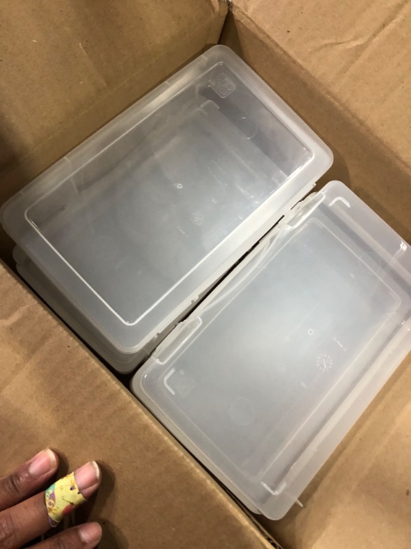 Photo 4 of IRIS USA 10Pack Medium Plastic Storage Containers with Latching Lid