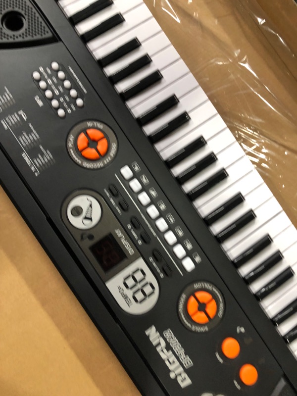 Photo 1 of Electronic Piano Keyboard 61-Key Kids Keyboard Piano with LED Screen Protable Piano Keyboard with Microphone Musical Instrument Toys Gift for Kids Boys Girls