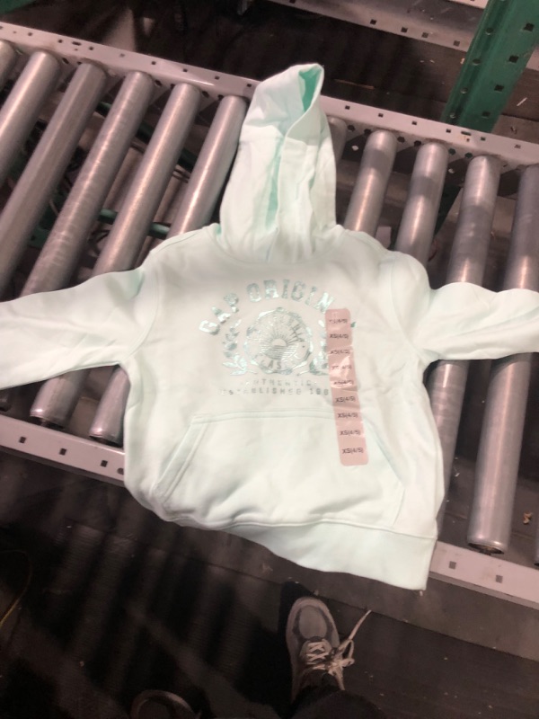 Photo 2 of GAP Girls' Logo Hoodie Hooded Sweatshirt X-Small