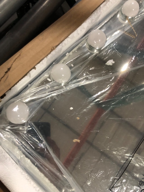 Photo 1 of ***USED - UNABLE TO TEST***
Fenair Bluetooth Makeup Mirror with Lights and Speaker Support Answer Call Hollywood Vanity Mirror, 22.83"L x 18.11"W
