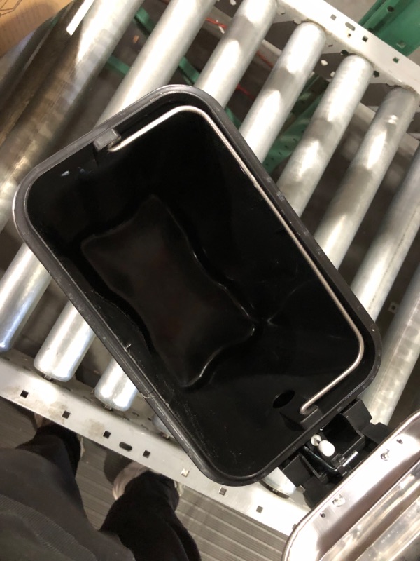 Photo 1 of 1.3 Gallon- Rectangular Small Steel Step Trash Can Wastebasket
