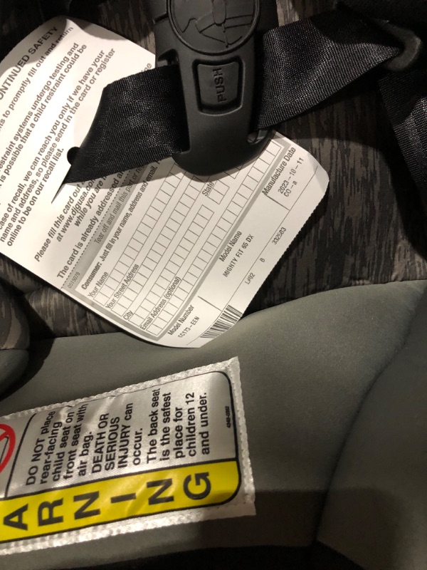 Photo 3 of Cosco Mighty Fit 65 DX Convertible Car Seat (Heather Onyx Gray)