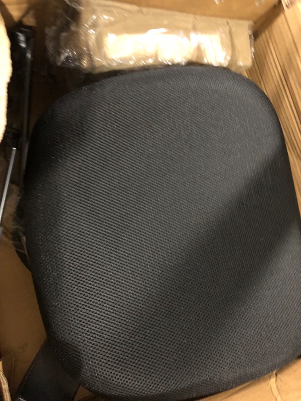 Photo 5 of Amazon Basics Low-Back, Upholstered Mesh, Adjustable, Swivel Computer Office Desk Chair, Black