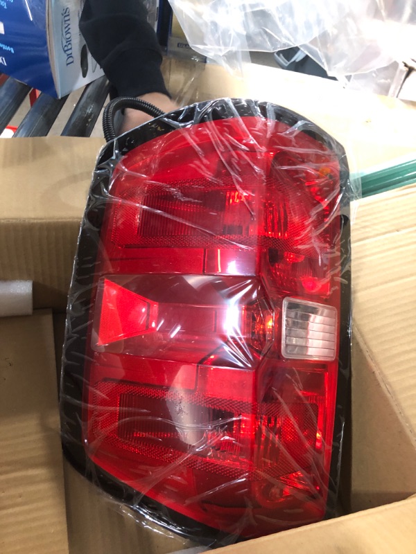 Photo 2 of * missing wires * 
Duolctrams Brake Tail Light Rear Lamp Assembly Right Passenger Side Compatible for 2014-2019 Chevy Silverado 1500 2500HD 3500HD GMC Sierra 