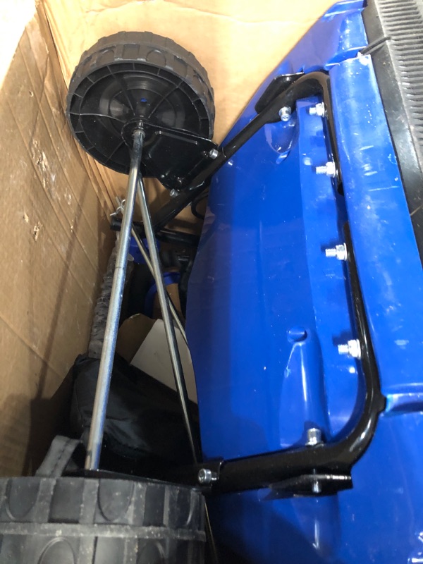 Photo 1 of Snow Joe 24V-X2-SB18-TV1 24-Volt iON+ Snow Blower Bundle, w/ 2 x 4.0-Ah Batteries, Dual Port Charger, Cover, Ice Dozer & SJEG700 7-Inch Impact Reducing Steel Ice Chopper TV Offer Kit 3 (w/ Snow Blower, 2 x 4.0-Ah Battery, Charger, Ice Scraper + Cover) Sno
