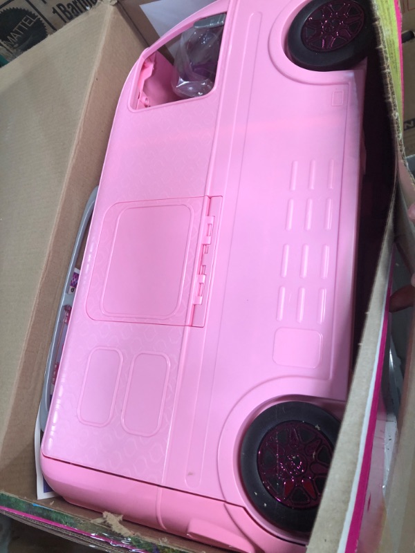 Photo 2 of Barbie Camper Playset With Barbie Accessories, Pool And Furniture, Rolling Vehicle With Campsite Transformation??? [Amazon Exclusive]