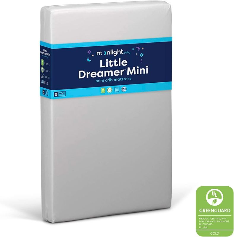 Photo 1 of (READ NOTES) MOONLIGHT SLUMBER LITTLE DREAMER MINI CRIB MATTRESS - FIRM DUAL SHIELD MINI SIZE WATERPROOF