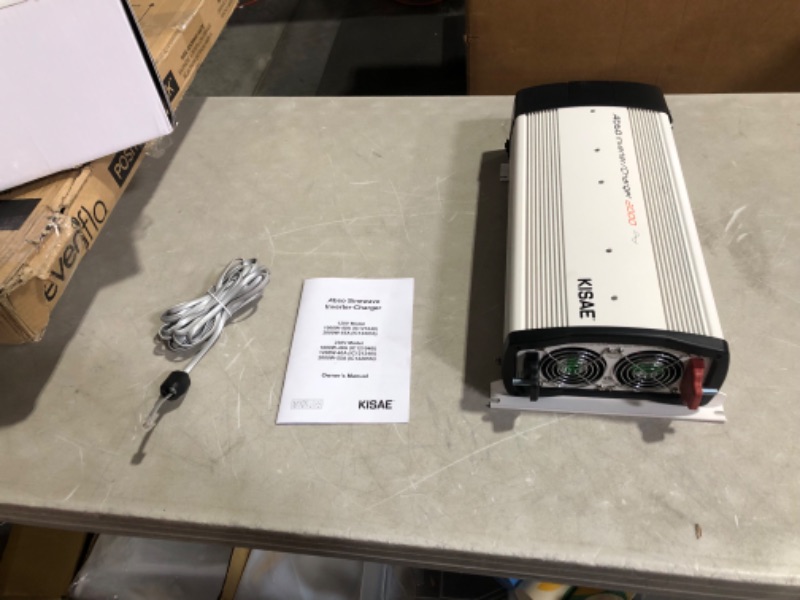 Photo 2 of ***USED - UNABLE TO TEST***
KISAE Technology IC122055 Abso Sine Wave Inverter Charger, 2000W, 55A