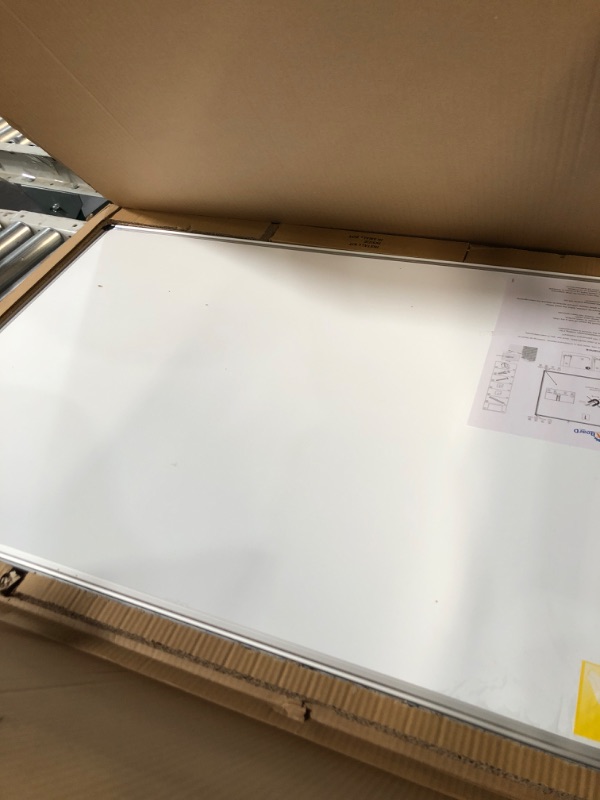 Photo 2 of XBoard Magnetic Dry Erase Board/Whiteboard, 36 X 24 Inches, Double Sided White Board,1 Dry Eraser & 3 Dry Erase Markers & 4 Push Pin Magnets 36" x 24"