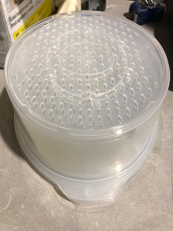 Photo 3 of * not functional * sold for parts * repair * 
BELLA 9.5 QT Triple Tier Digital Food Steamer, Healthy Fast Simultaneous Cooking