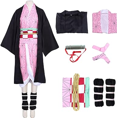 Photo 1 of Amycute Tanjiro Cosplay Shinobu Cosplay Adult Nezuko Zenitsu Giyuu Kimono Cosplay for Halloween Anime Cosplay Women Kids