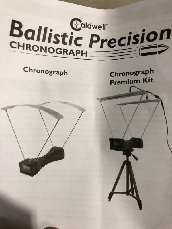 Photo 3 of * used * see all images * 
Caldwell Ballistic Precision Chronograph Premium Kit with Tripod for Shooting Indoor and Outdoor MPS/FPS Readings green