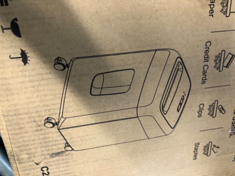 Photo 4 of Bonsaii 8-Sheet Crosscut Paper and Credit Card Shredder & 120ml Lubricant Shredder Oil