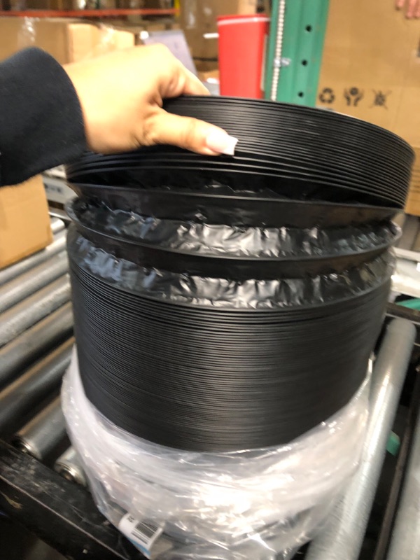 Photo 2 of TerraBloom Flexible 12 Inch (315mm) Ducting - Black 25 Feet Durable Aluminum Duct with 2 Clamps – 4 Layer HVAC Ventilation Air Hose - Great for Grow Tents, Dryer Rooms, House Vent Register Lines 12.4" x 25 FT Black