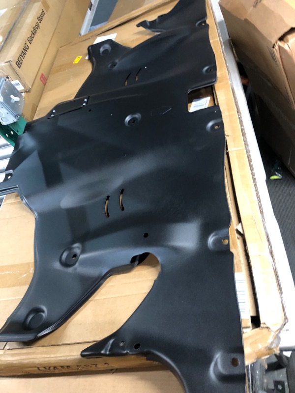 Photo 3 of KEWISAUTO Front Skid Plate for Tesla Model 3 / Model Y, Splash Shield Cover Under Engine Guard Cover Chassis Guard Plates