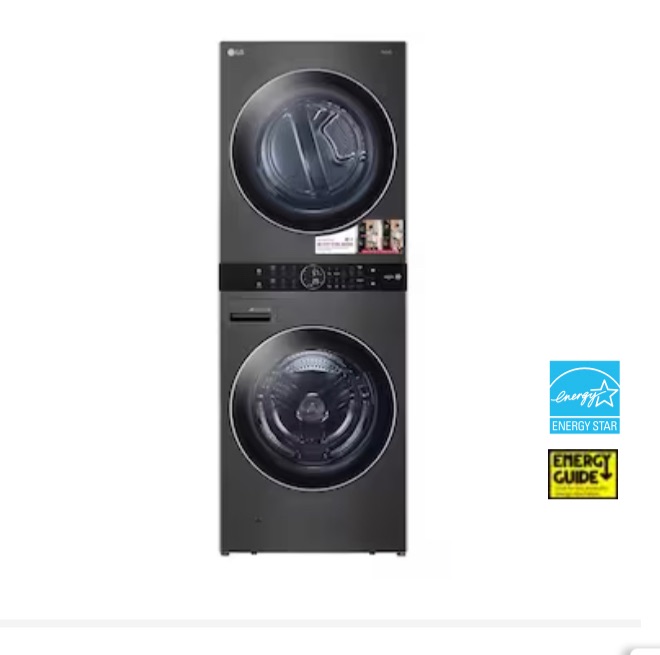Photo 1 of LG WashTower Electric Stacked Laundry Center with 4.5-cu ft Washer and 7.4-cu ft Dryer 