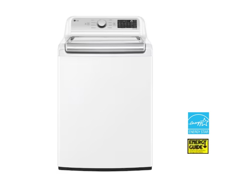 Photo 1 of LG TurboWash3D 5.5-cu ft High Efficiency Impeller Smart Top-Load Washer (White) 