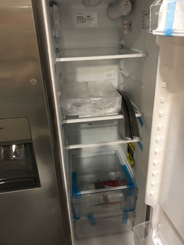 Photo 2 of Frigidaire 25.6-cu ft Side-by-Side Refrigerator with Ice Maker (Fingerprint Resistant Stainless 