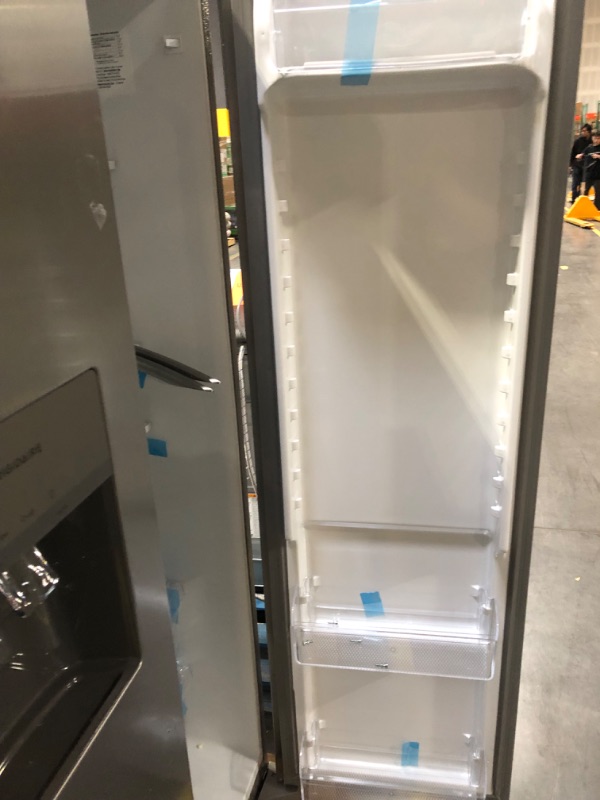 Photo 6 of Frigidaire 25.6-cu ft Side-by-Side Refrigerator with Ice Maker (Fingerprint Resistant Stainless 