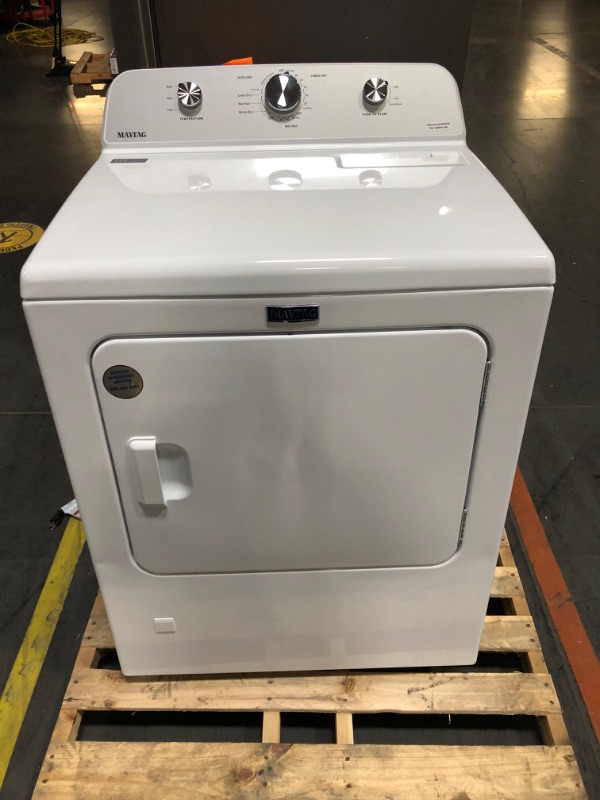 Photo 7 of Maytag 7-cu ft Side Swing DoorGas Dryer (White)