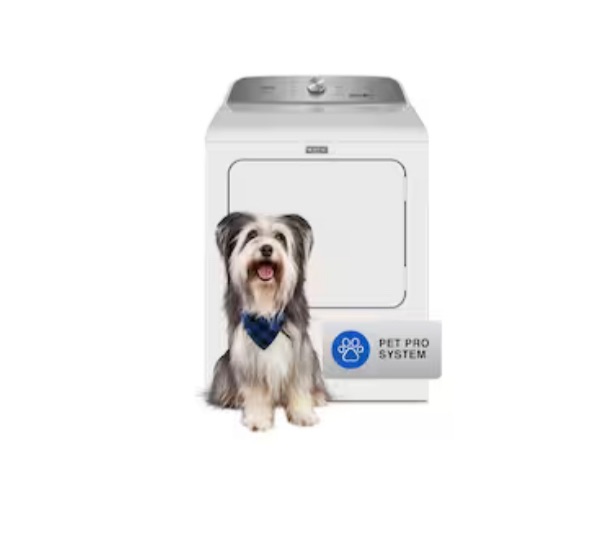 Photo 1 of Maytag Pet Pro 7-cu ft Steam Cycle Electric Dryer (White)
