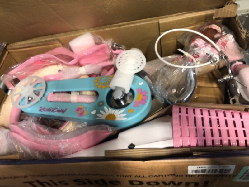 Photo 1 of ***USED - MISSING PARTS***
JOYSTAR Little Daisy Kids Bike for Girls Ages 2-12 Years, White
