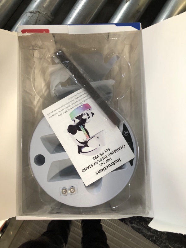 Photo 1 of Dxldfks Playstation VR2 Charging Dock, Charging Station for PS VR2 Accessories Controllers with Headset Holder Display Stand and RGB Light