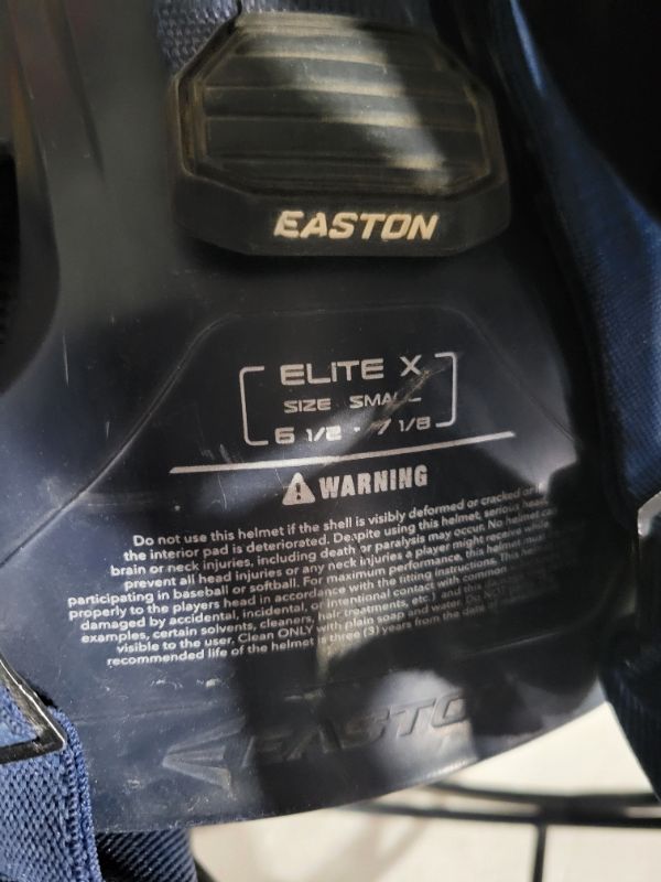 Photo 5 of **SEE NOTES/DAMAGED**
Easton | ELITE X Baseball Catcher's Helmet | NOCSAE Approved | Small/Large | Multiple Colors Small Navy