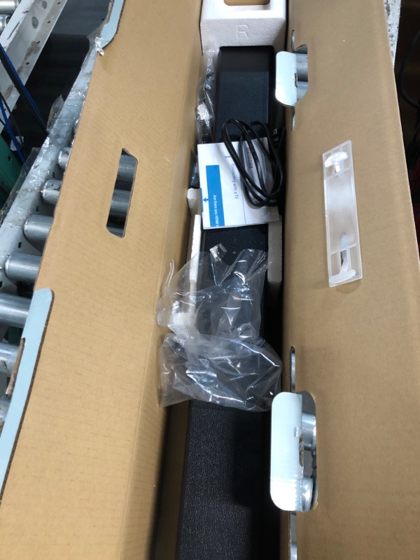 Photo 1 of Sony S100F 2.0ch Soundbar with Bass Reflex Speaker, Integrated Tweeter and Bluetooth, (HTS100F), easy setup, compact, home office use with clear sound black