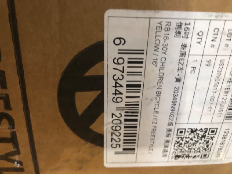 Photo 1 of **PARTS ONLY** Royalbaby EZ Kids Bike
