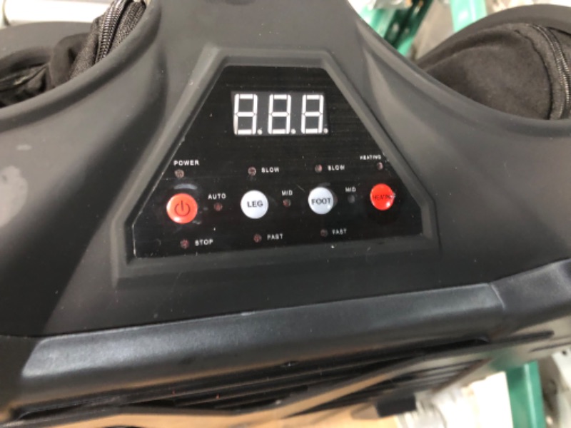 Photo 3 of Brookstone Shiatsu Foot and Calf Massager with Air Compression and Soothing Heat - 2 Massage Modes, 1 Heat Level, Auto Shut-Off, AC Power